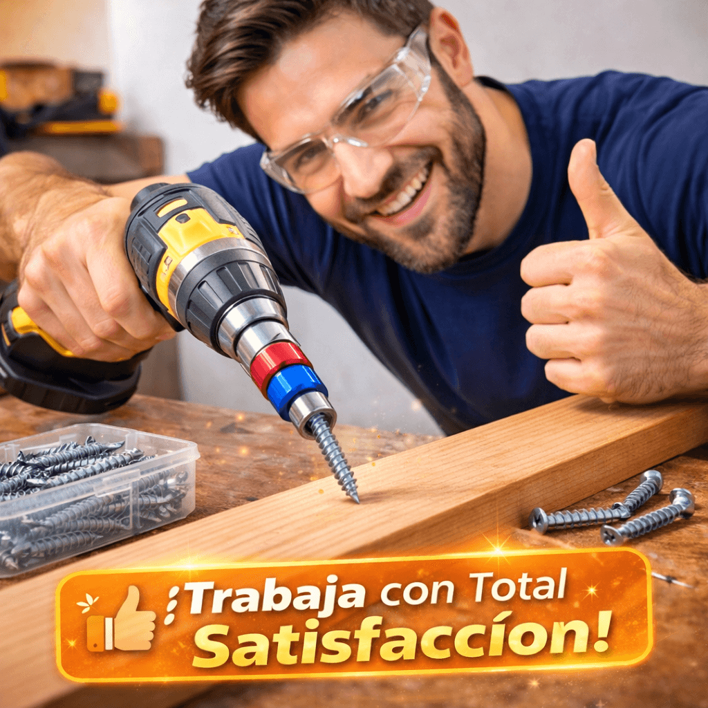 Set De 2 Porta Puntas Magnético Profesional para taladro – Atornilla Más Fácil, Rápido y Preciso