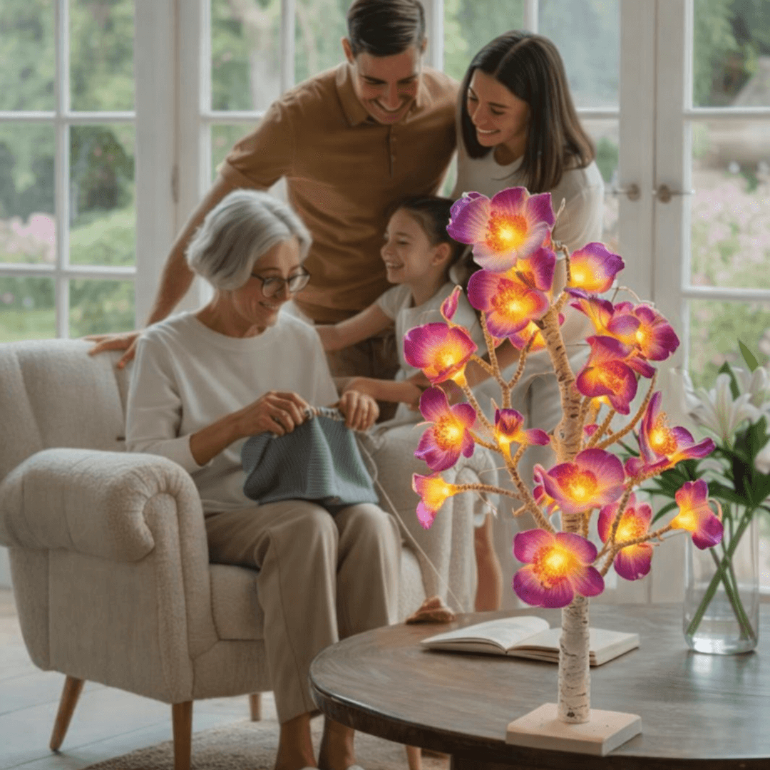 🌸 Florero de Orquídea LED – Dale vida y calidez a tu hogar