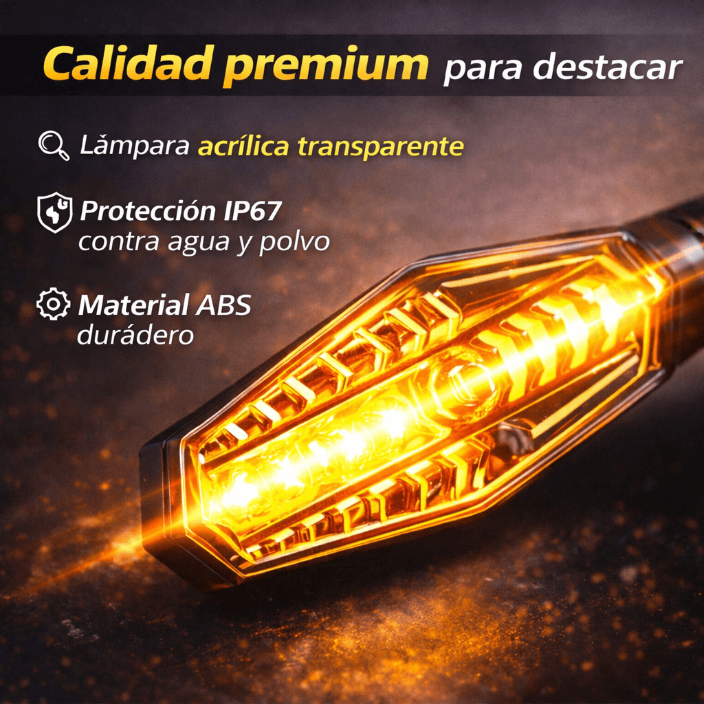 ⚡ Direccionales LED Dinámicas ZXD-115 – Dale a tu moto un estilo más moderno y visible