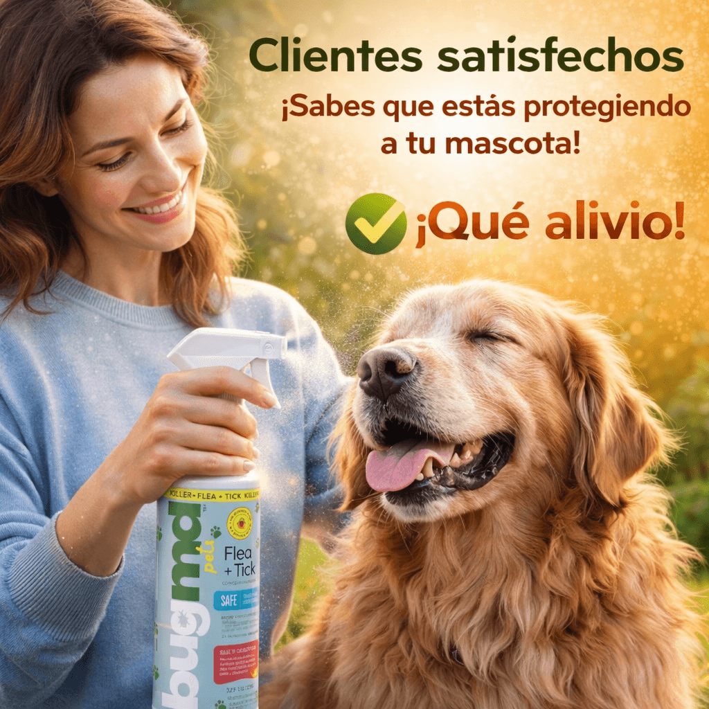 Elimina Pulgas y Garrapatas BUG MD Tu Hogar Sin Químicos Tóxicos ni Olores Fuertes