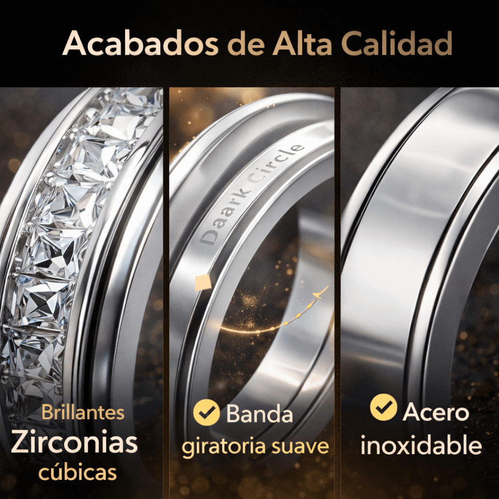Anillo Giratorio Antiestrés – Elegancia que te Acompaña en Cada Momento