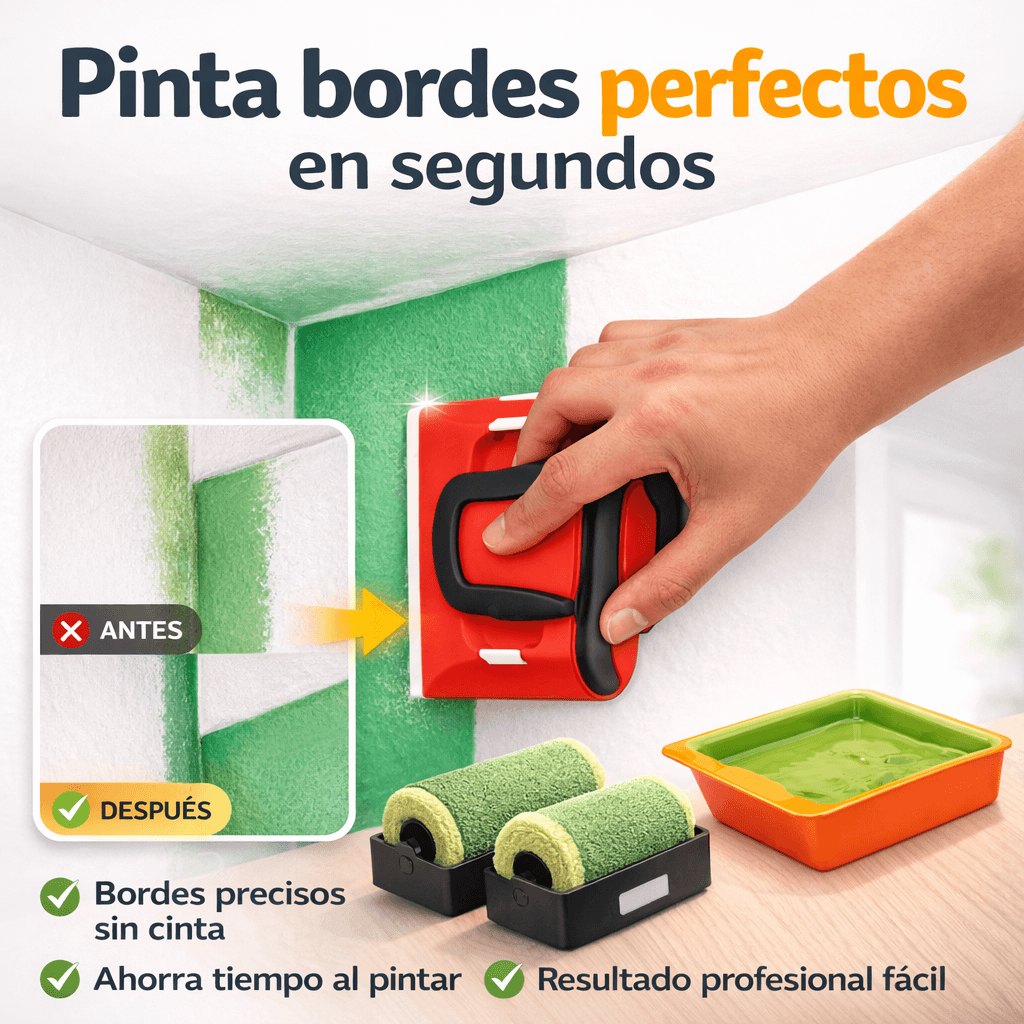 Bordeado de Pintura El Pincel que te ayuda a pintar líneas rectas sin complicarte