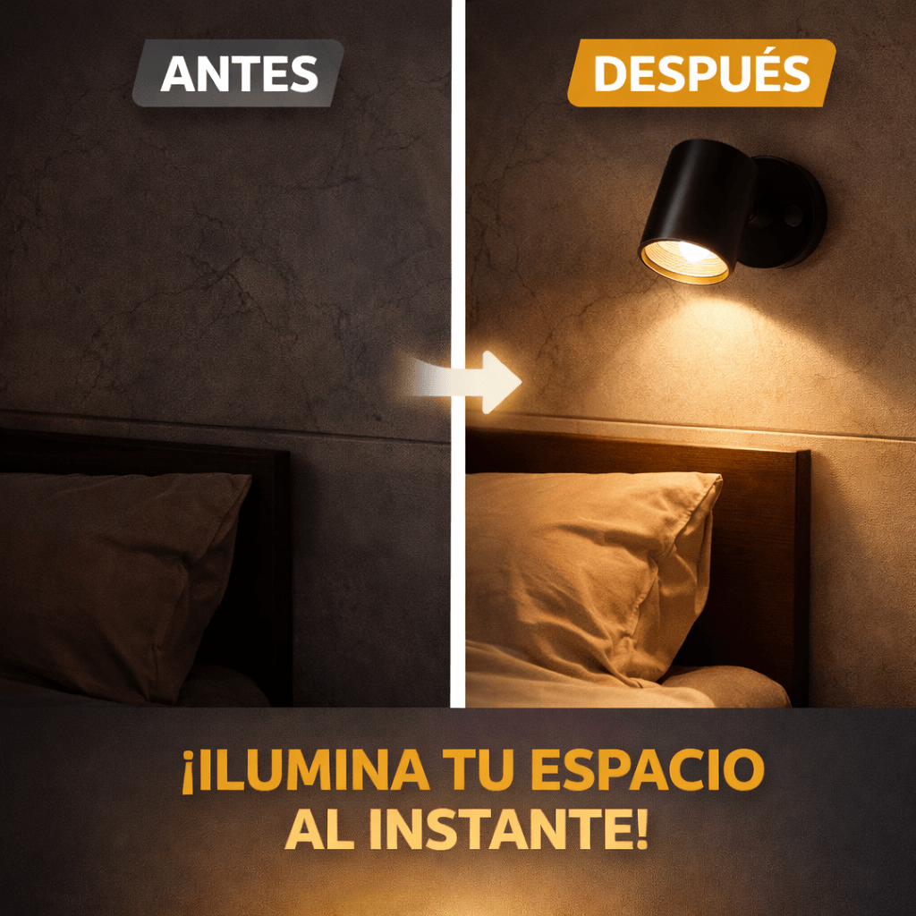 Lámparas LED Inalámbricas – Ilumina tu hogar sin cables ni perforaciones