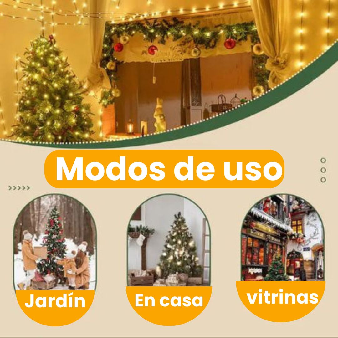 Guirnalda de luces LED decorativas - Ambiente festivo 🎄