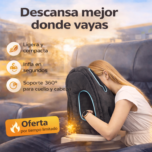 La Almohada de Viaje que Realmente te Hace Dormir sin dolor en cuello ni estrés ✈️😴