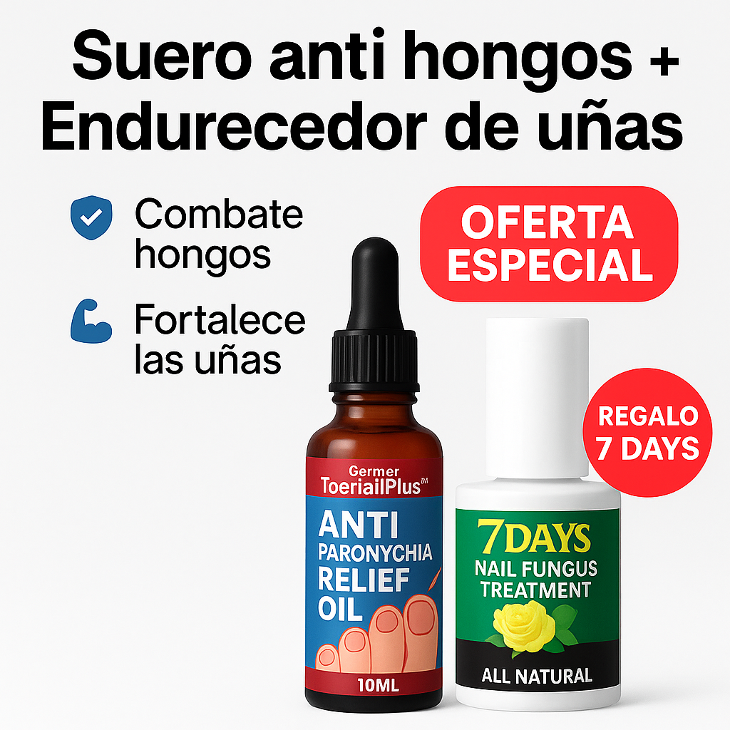 Combo Suero anti hongos + Endurecedor de uñas