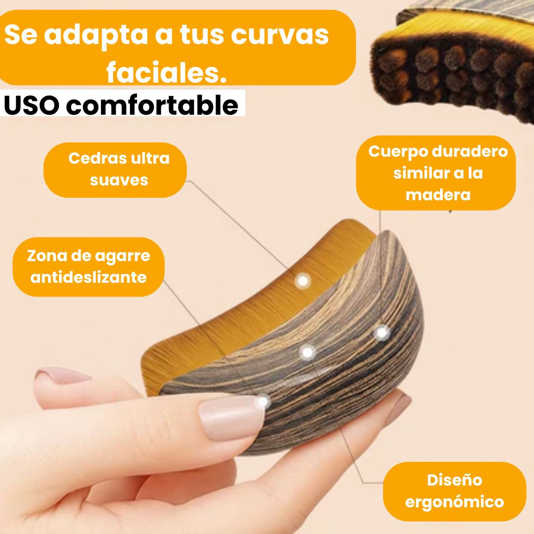 Cepillo Facial de contorno linfático portátil