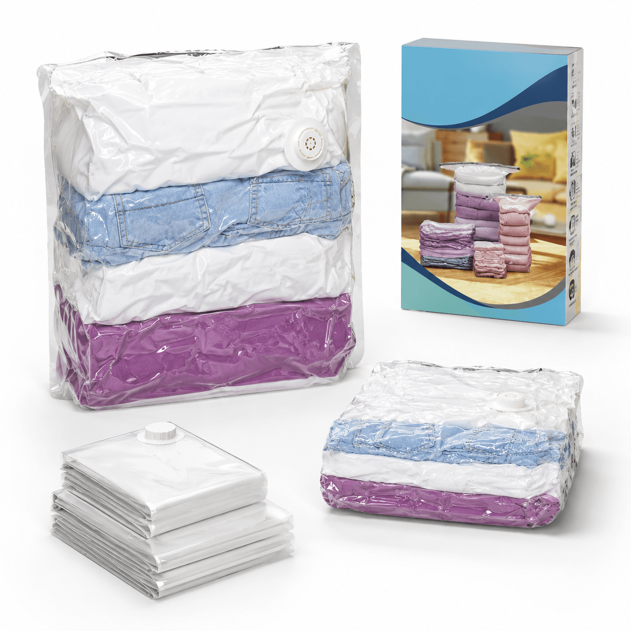 AirLessBag™ Pack x6: libera espacio en tu clóset sin comprar otro armario