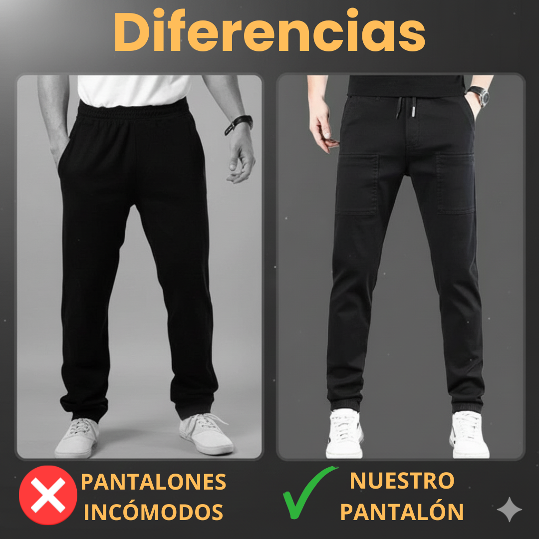 Pantalones cargo alta elasticidad y con múltiples  bolsillos