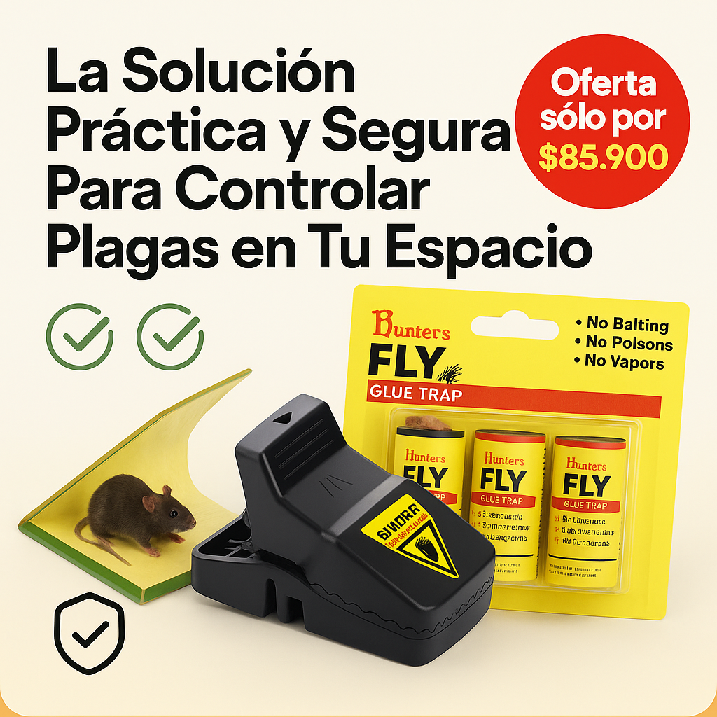 Combo 3 en 1 La Forma Más Práctica y Segura de Controlar Plagas | Efectividad Comprobada y Reutilizable | Garantía Total
