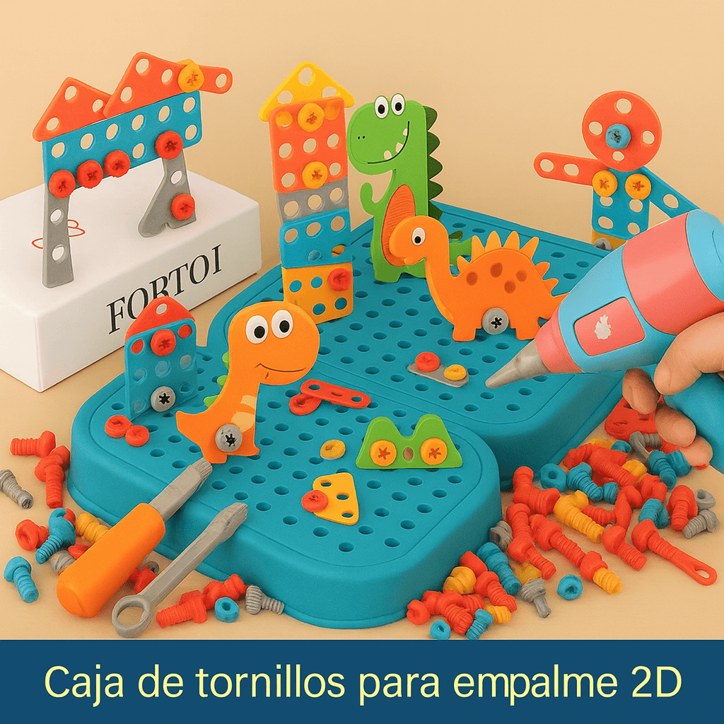 Deja que tu peque imagine, cree y construya un juguete que convierte su creatividad en juego