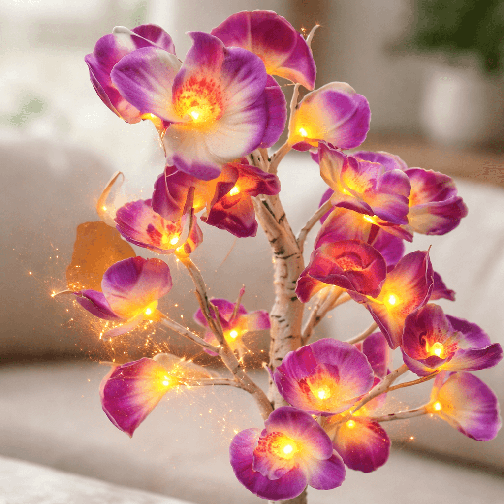 🌸 Florero de Orquídea LED – Dale vida y calidez a tu hogar