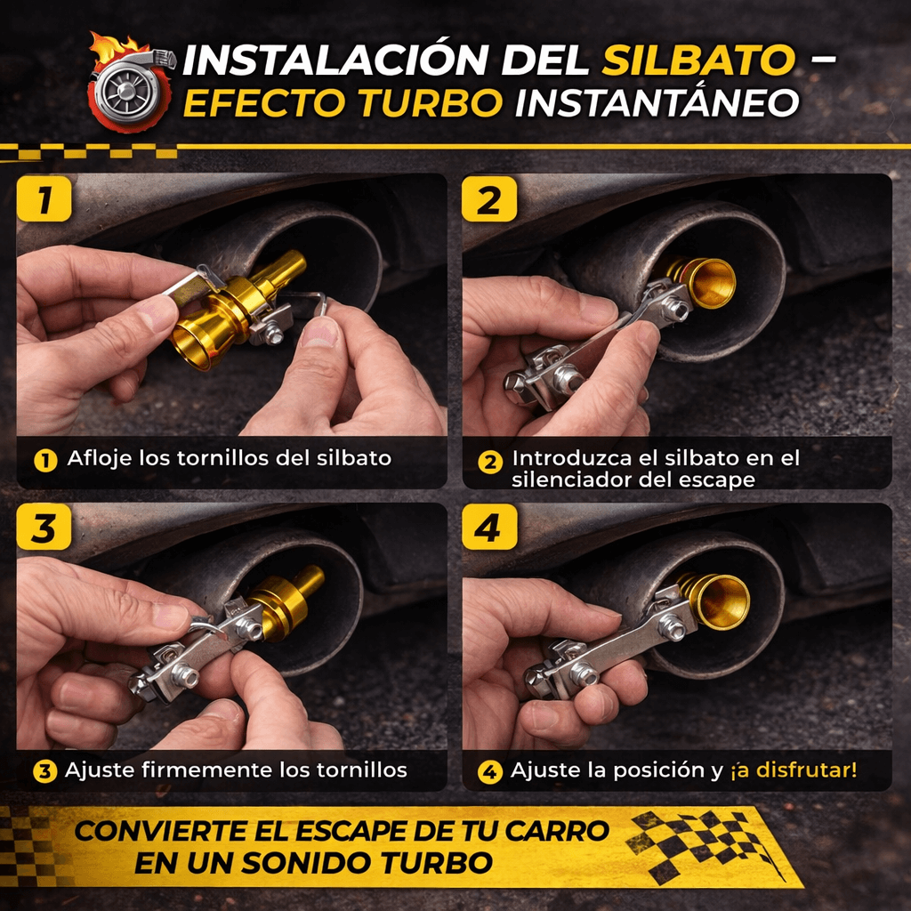 Silbato Simulador Turbo  Más Presencia al Acelerar