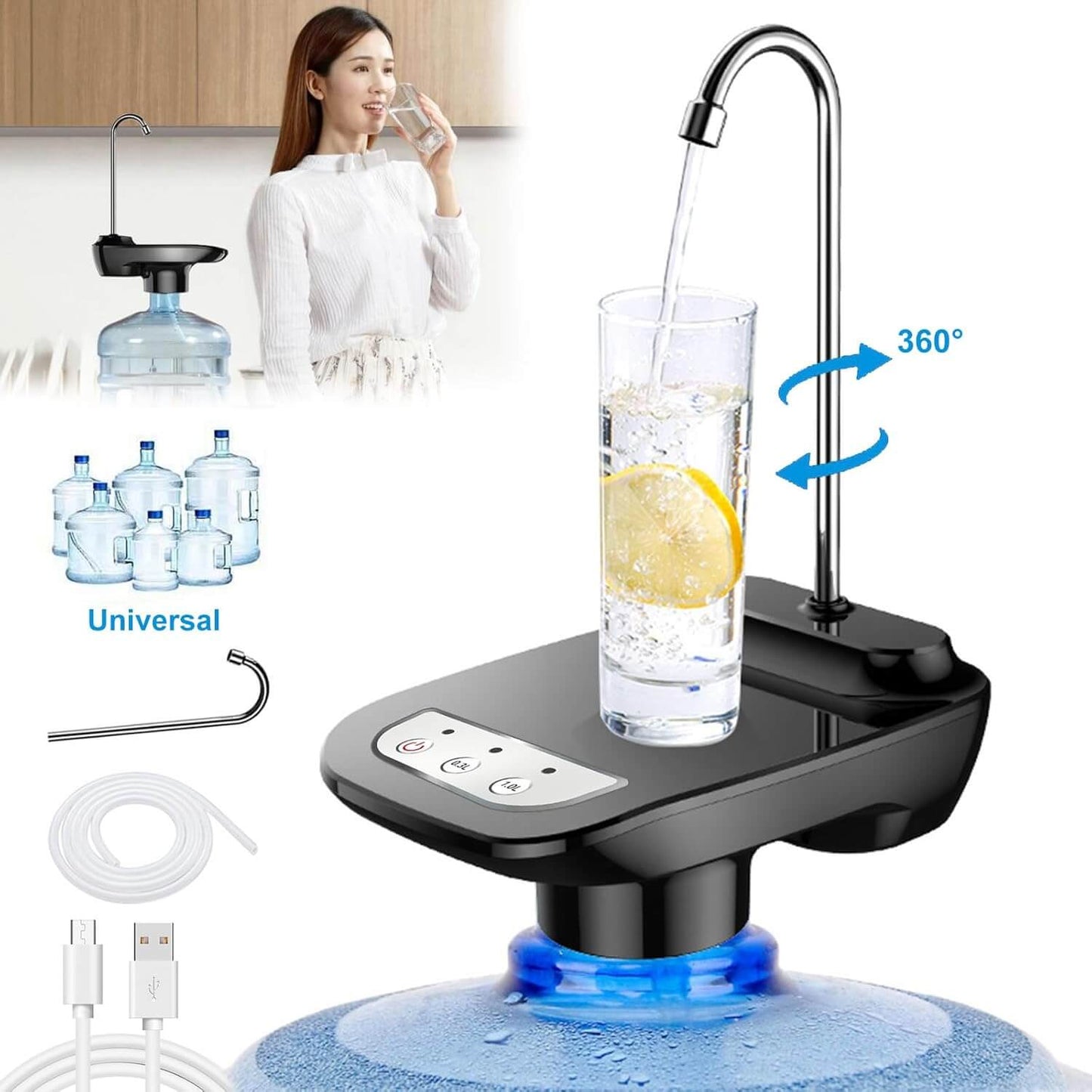 Super combo que Tu Cocina Necesita: Dispensador de Agua + Organizador Huevos  + Mini Waflera de corazón