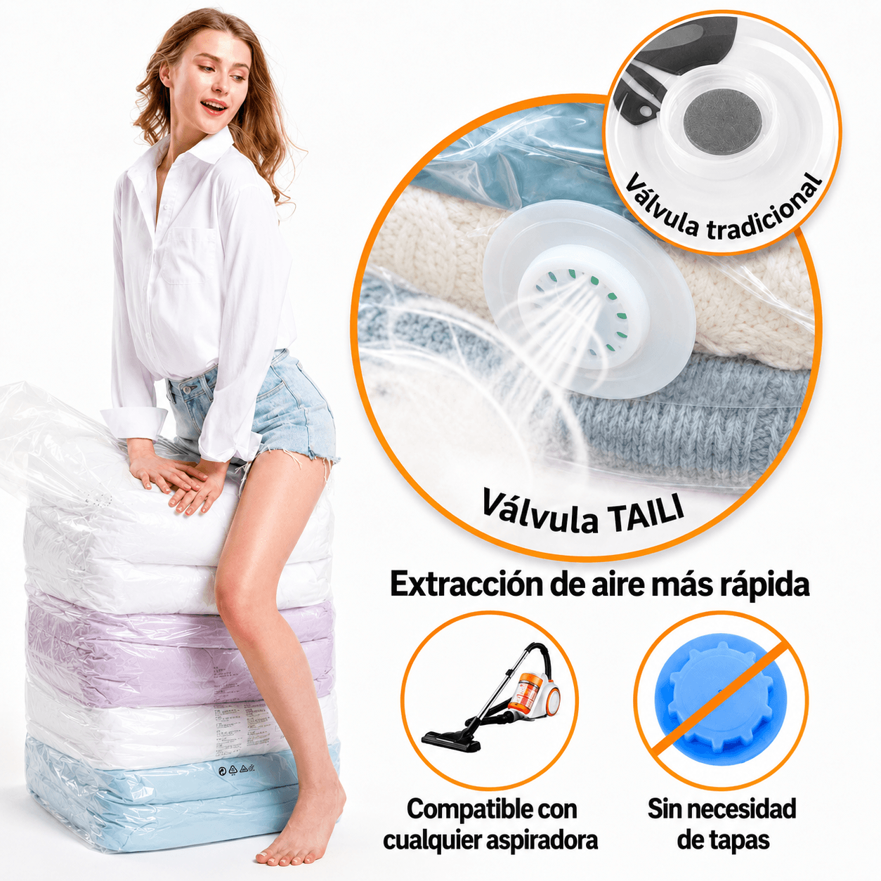 AirLessBag™ Pack x6: libera espacio en tu clóset sin comprar otro armario