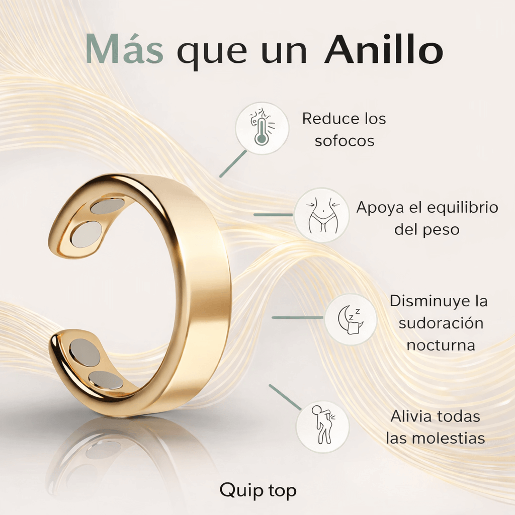 Anillo MagnéticoEl anillo que te ayuda a sentirte más calma, descansada y equilibrada naturalmente
