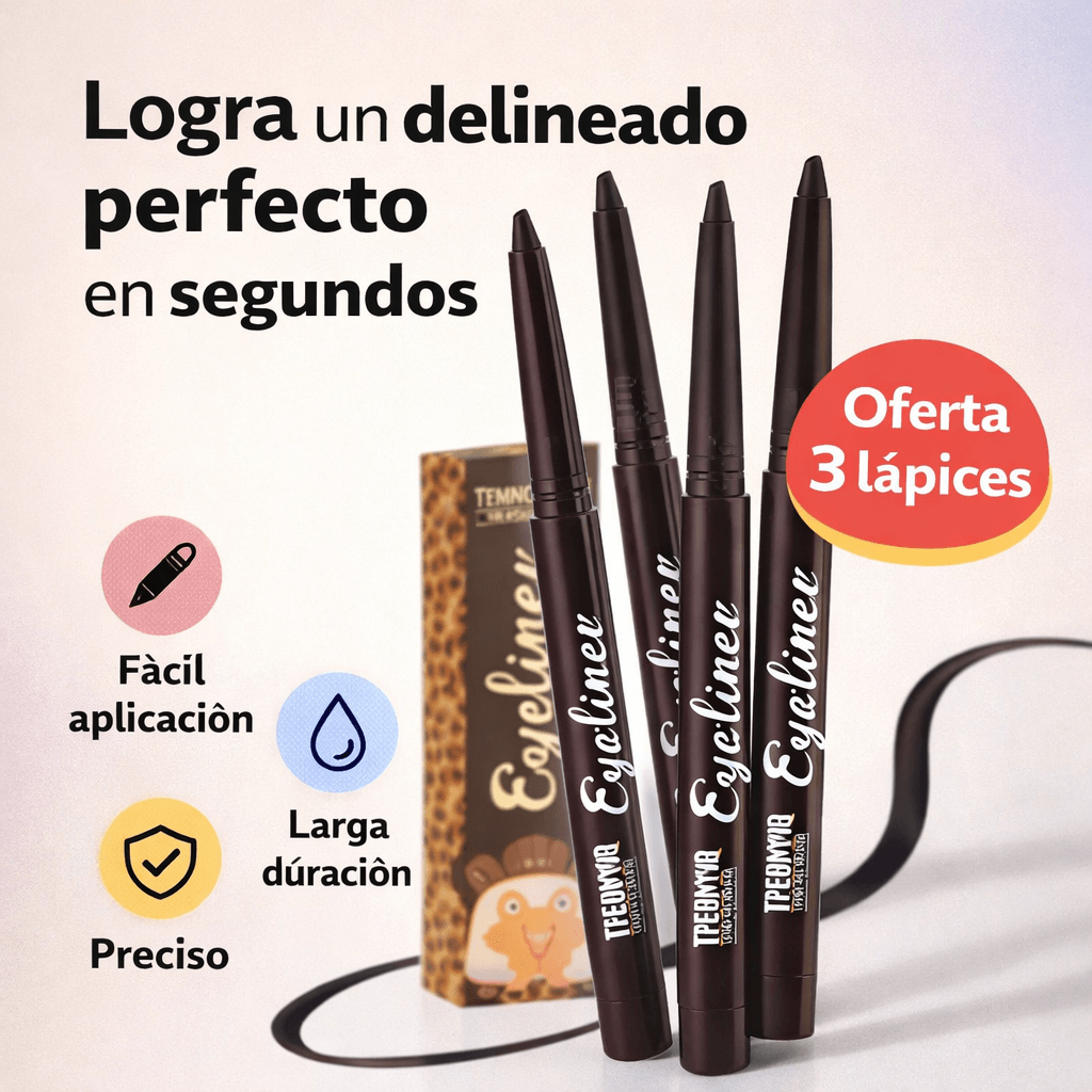 3 Delineadores en gel. Logra un delineado perfecto y preciso en segundos, incluso si eres principiante