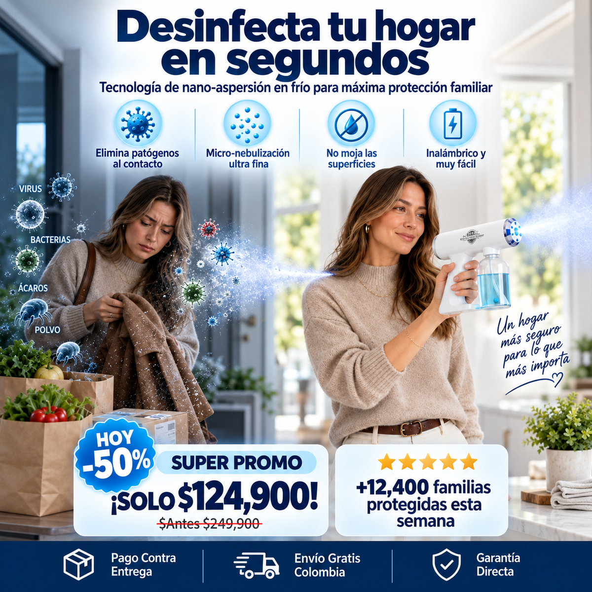 Pistola pulverizadora nebolización