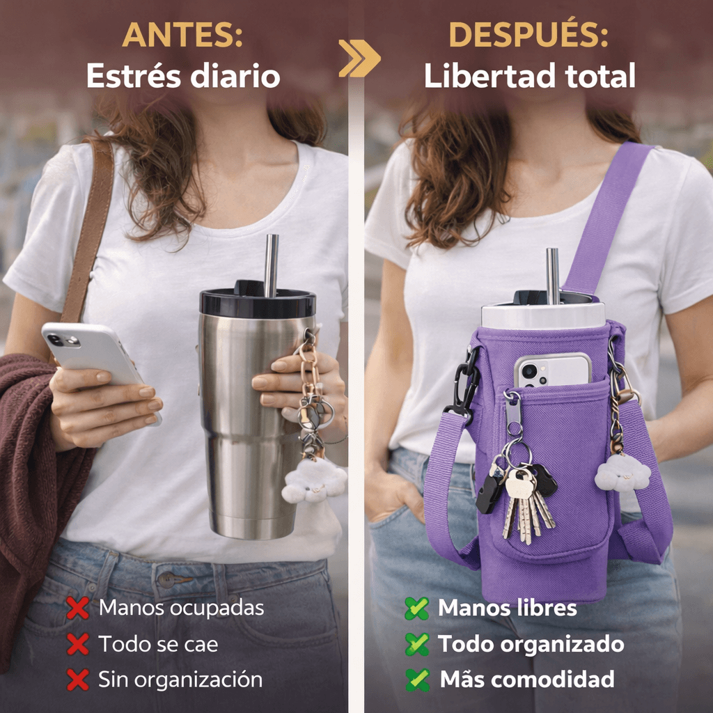 Bolsa Porta Termo Manos Libres – Organiza tu Día Sin Complicaciones