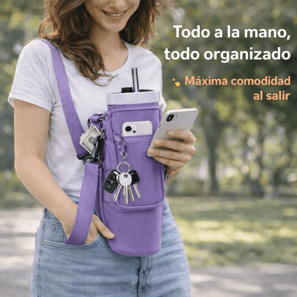 Bolsa Porta Termo Manos Libres – Organiza tu Día Sin Complicaciones