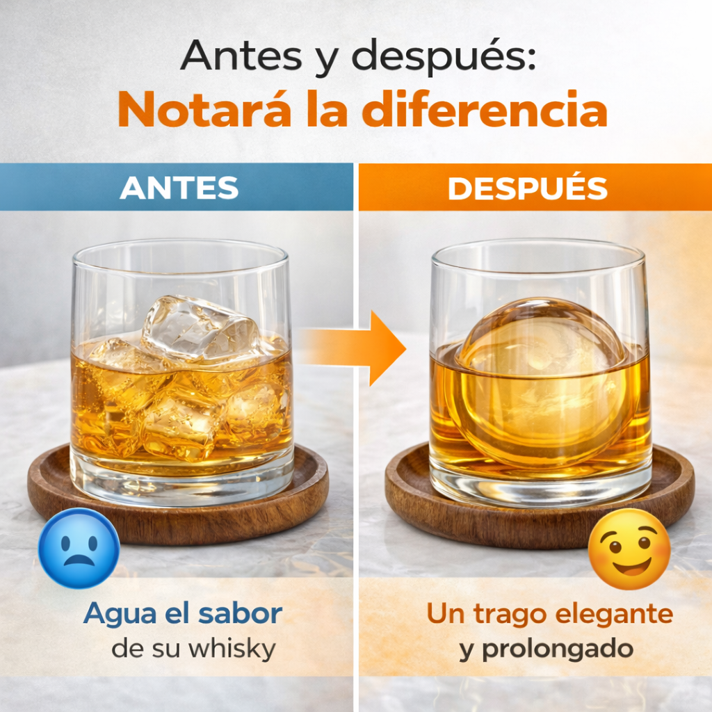 🔥 Convierte cualquier trago en una experiencia premium sin aguar su sabor
