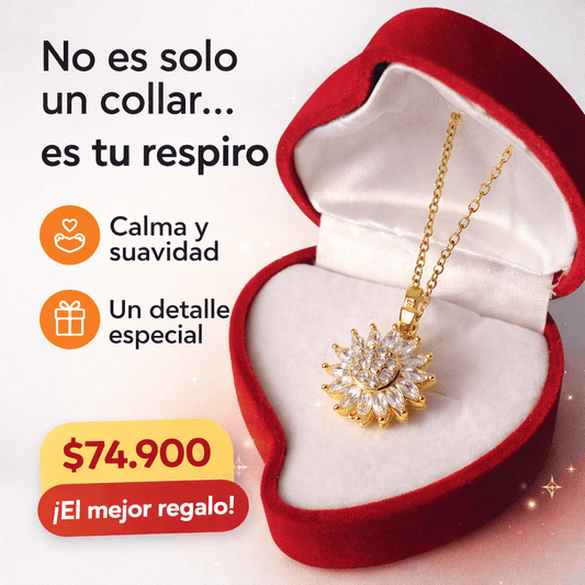 Collar Girasol Giratorio – Calma que se siente, belleza que se nota