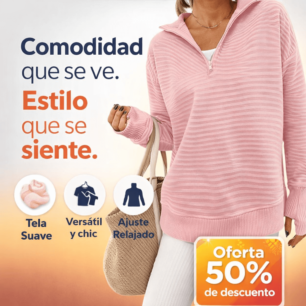 Sueters con cremallera para mujer