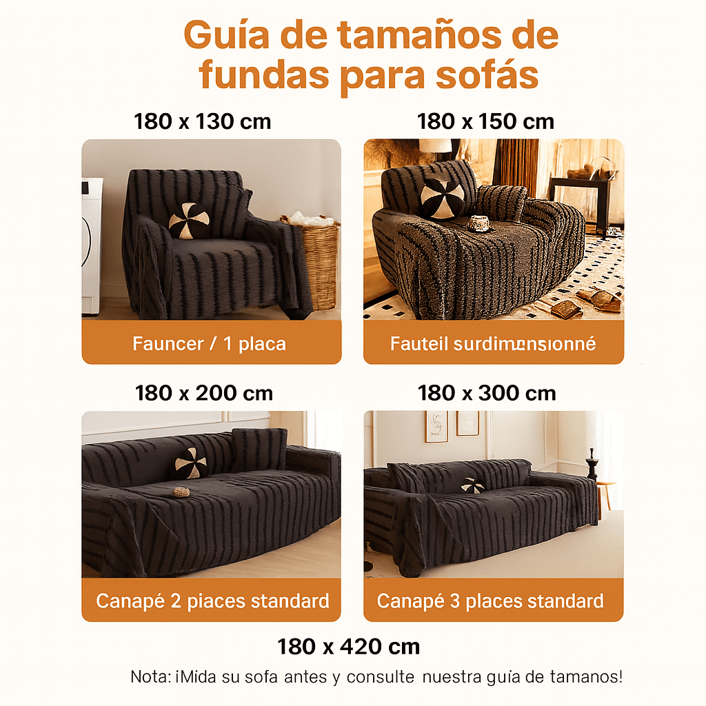 Funda elastica para sofa de tela italiana