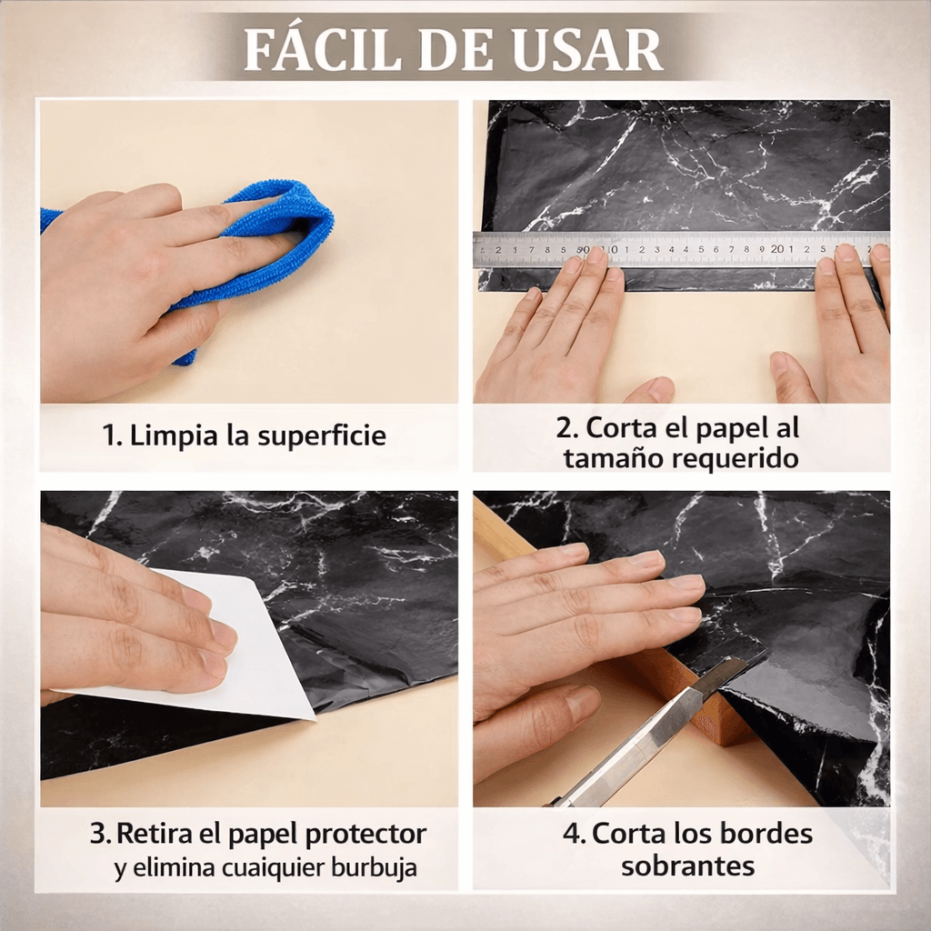 Papel Marmol Adhesivo