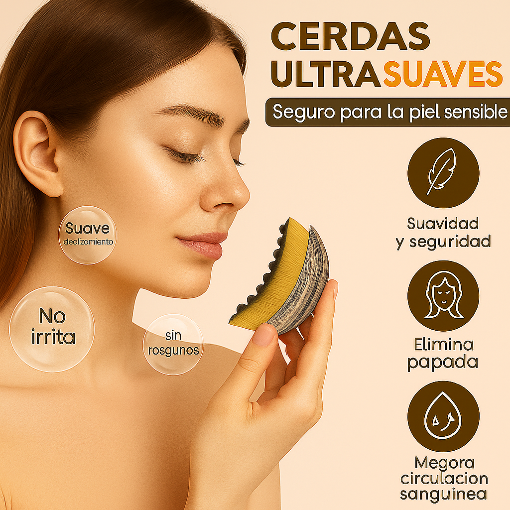 Cepillo Facial de contorno linfático portátil