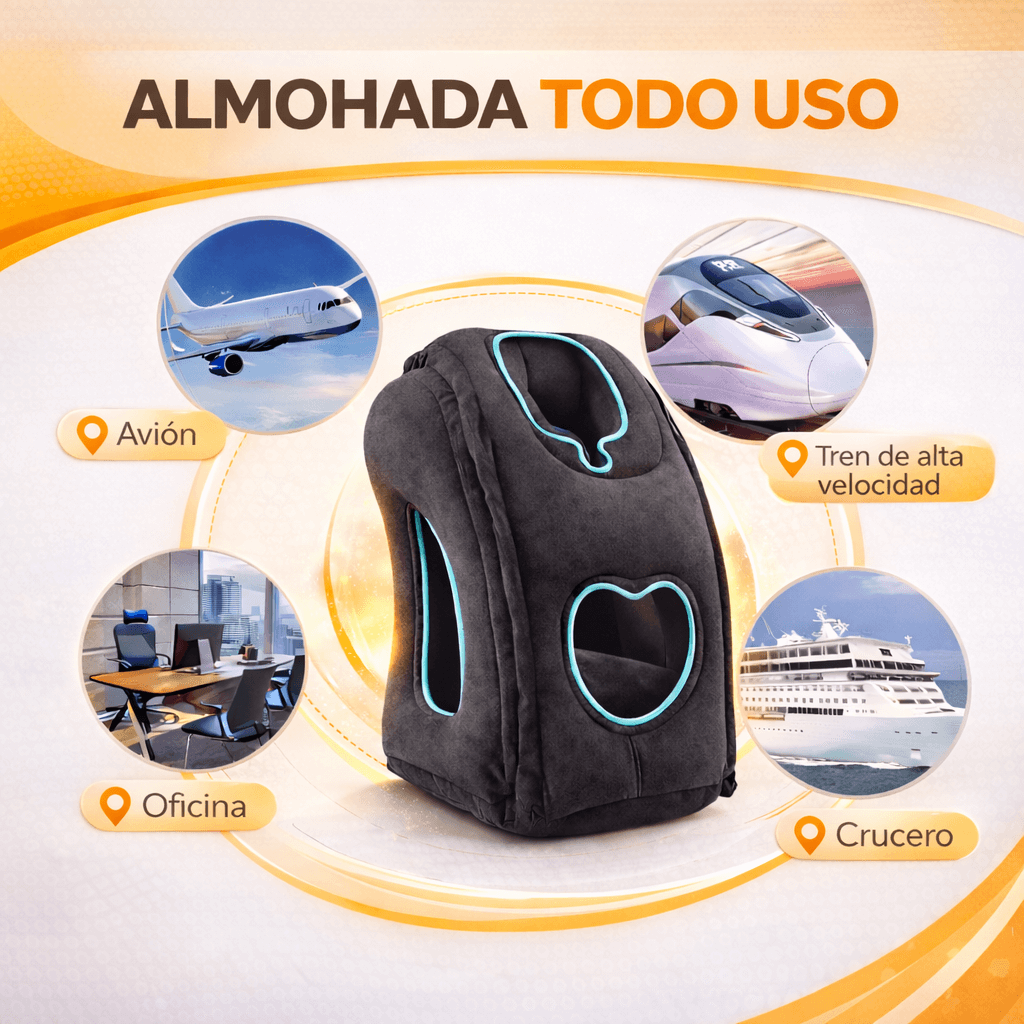 La Almohada de Viaje que Realmente te Hace Dormir sin dolor en cuello ni estrés ✈️😴
