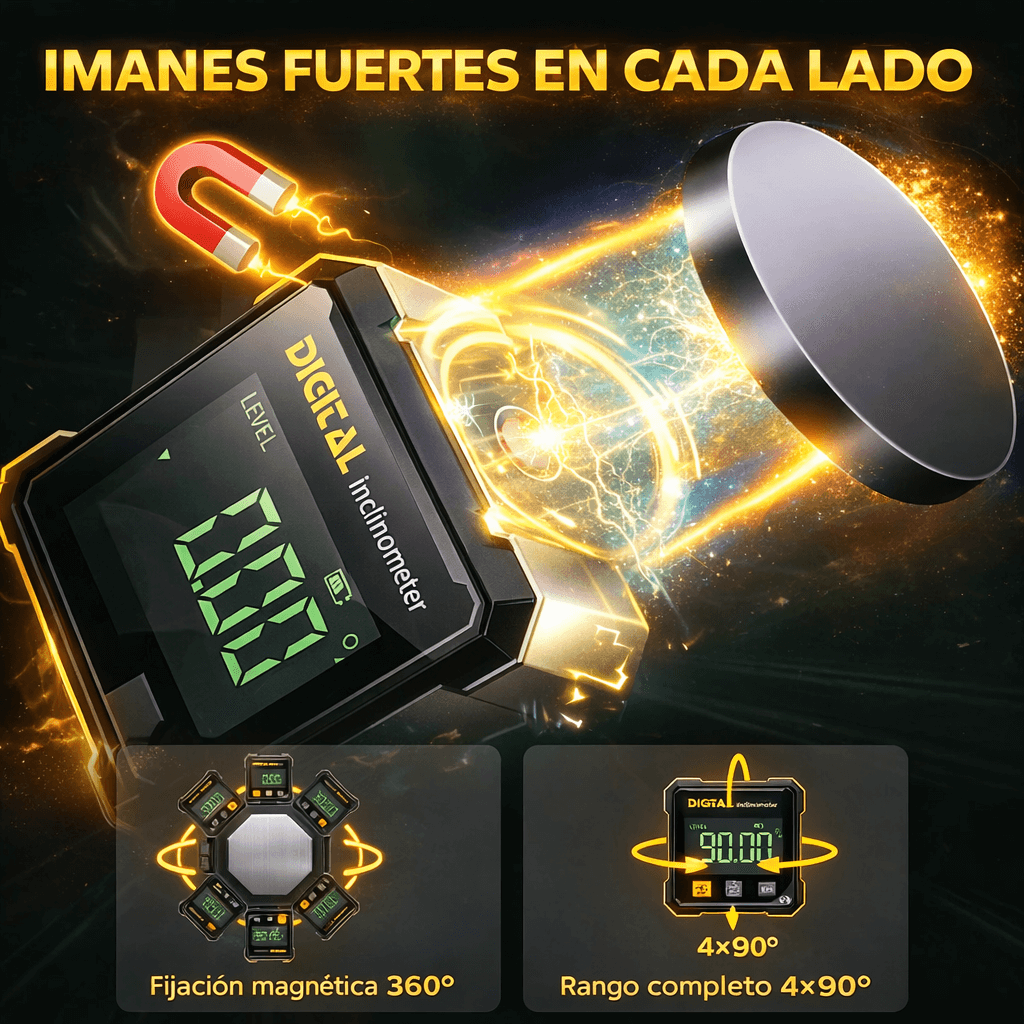 Trazador digital magnético de 4 lados con láser