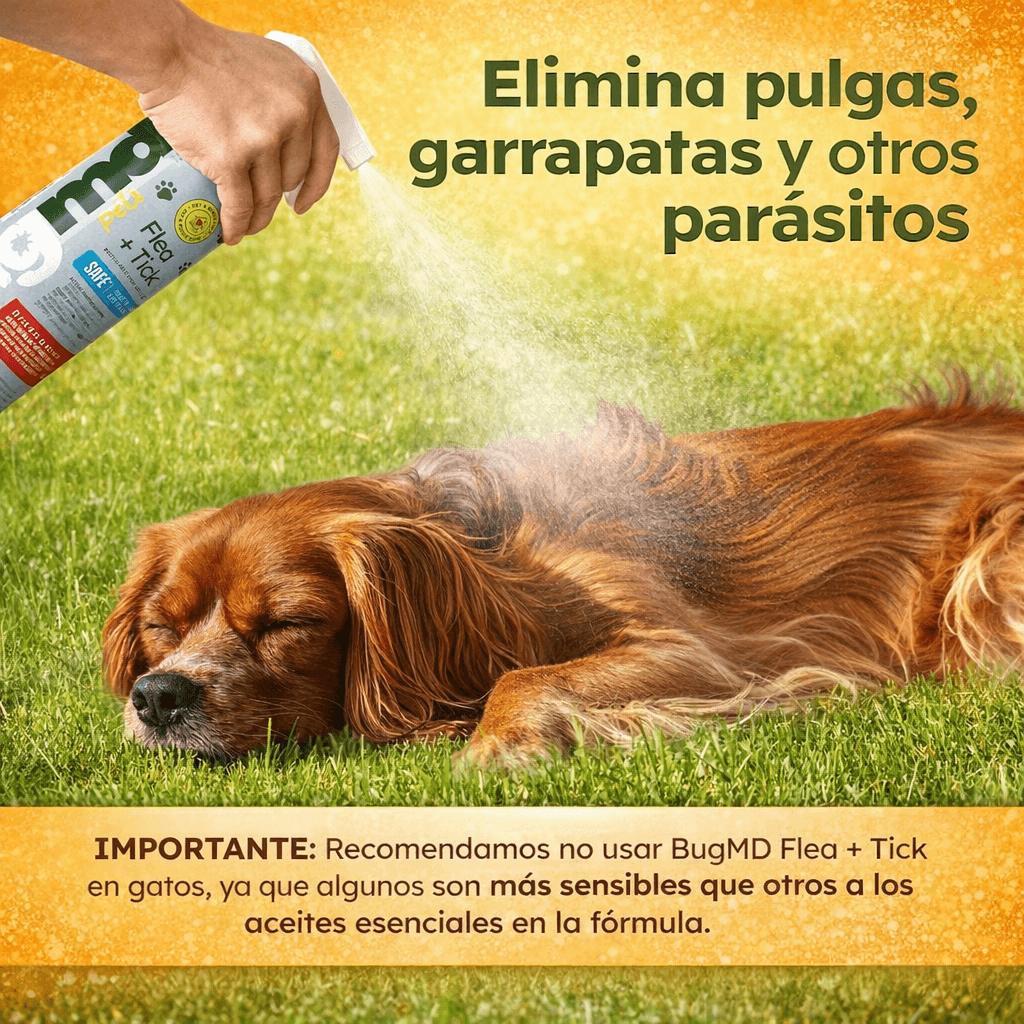 Elimina Pulgas y Garrapatas BUG MD Tu Hogar Sin Químicos Tóxicos ni Olores Fuertes