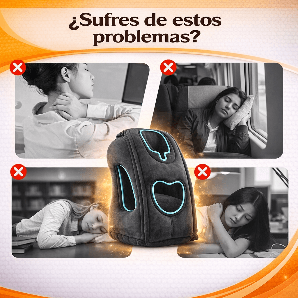 La Almohada de Viaje que Realmente te Hace Dormir sin dolor en cuello ni estrés ✈️😴