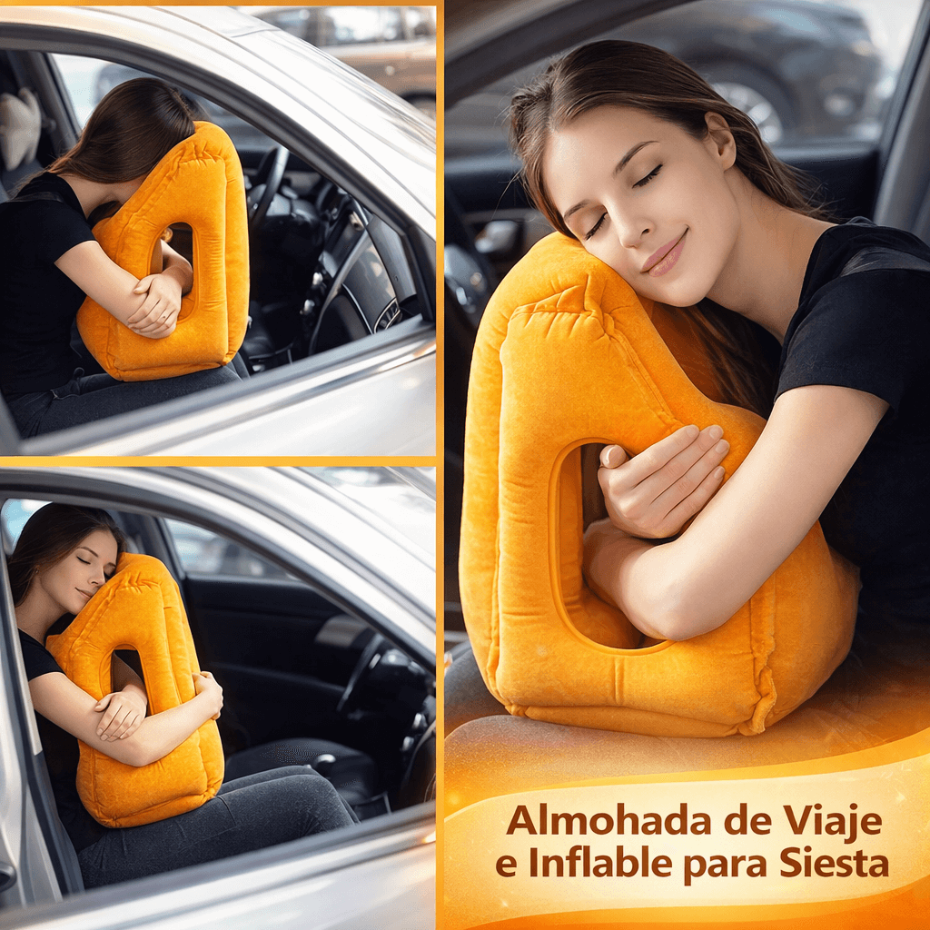 La Almohada de Viaje que Realmente te Hace Dormir sin dolor en cuello ni estrés ✈️😴