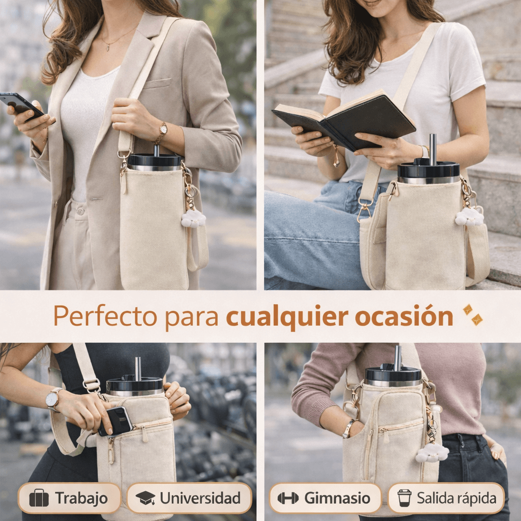 Bolsa Porta Termo Manos Libres – Organiza tu Día Sin Complicaciones