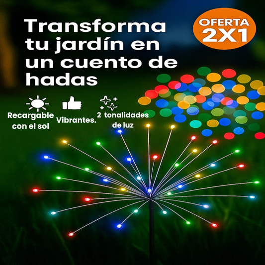 LUCES ERIZO  X2 SOLARES JARDIN