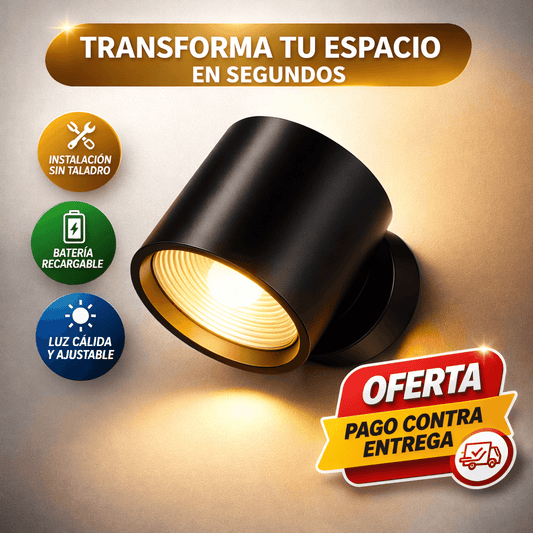 Lámparas LED Inalámbricas – Ilumina tu hogar sin cables ni perforaciones