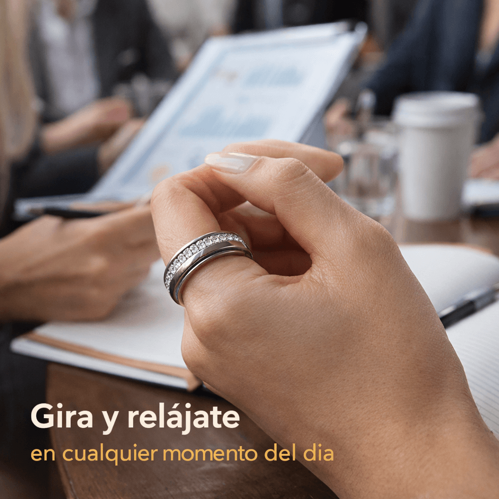 Anillo Giratorio Antiestrés – Elegancia que te Acompaña en Cada Momento