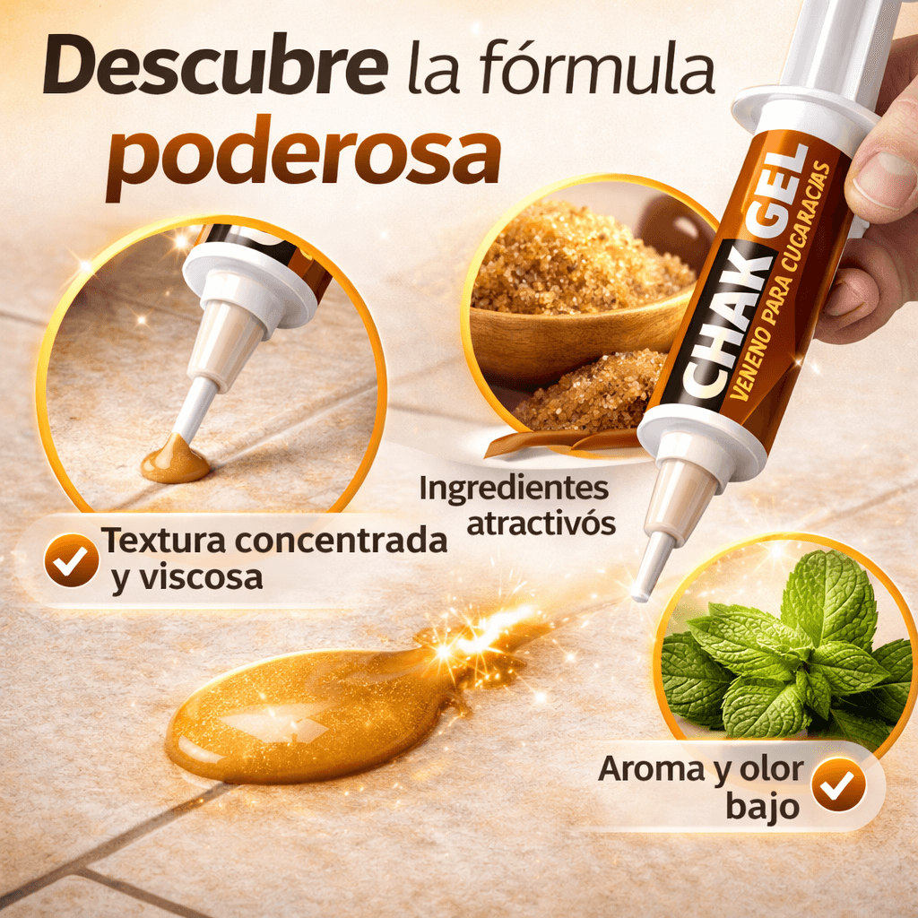 Chak Gel Control efectivo de cucarachas desde la raíz