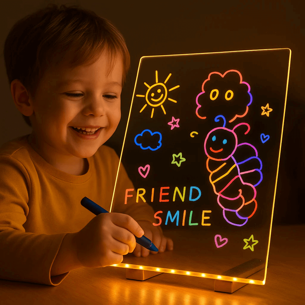 La Nueva Forma de Aprender, Jugar y Expresarse Tablero LED Reutilizable